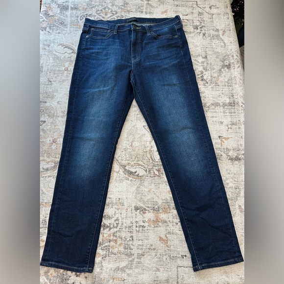 Uniqlo Denim - Uniqlo Dark Skinny Straight High Jeans